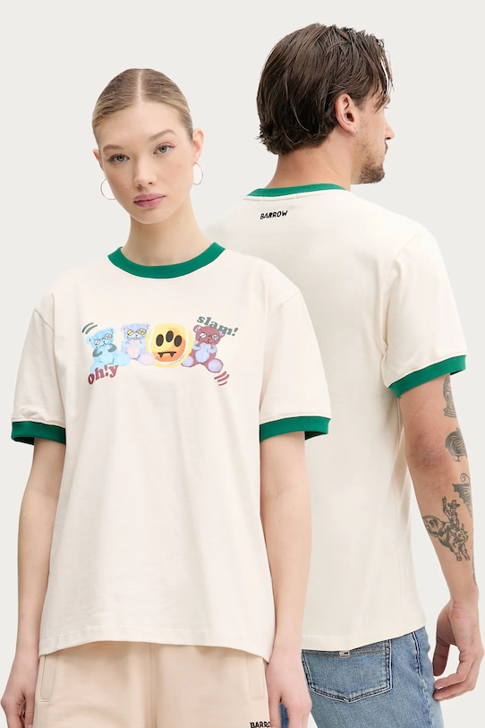 Хлопковая футболка Barrow, бежевый
Хлопковая футболка Barrow, бежевый