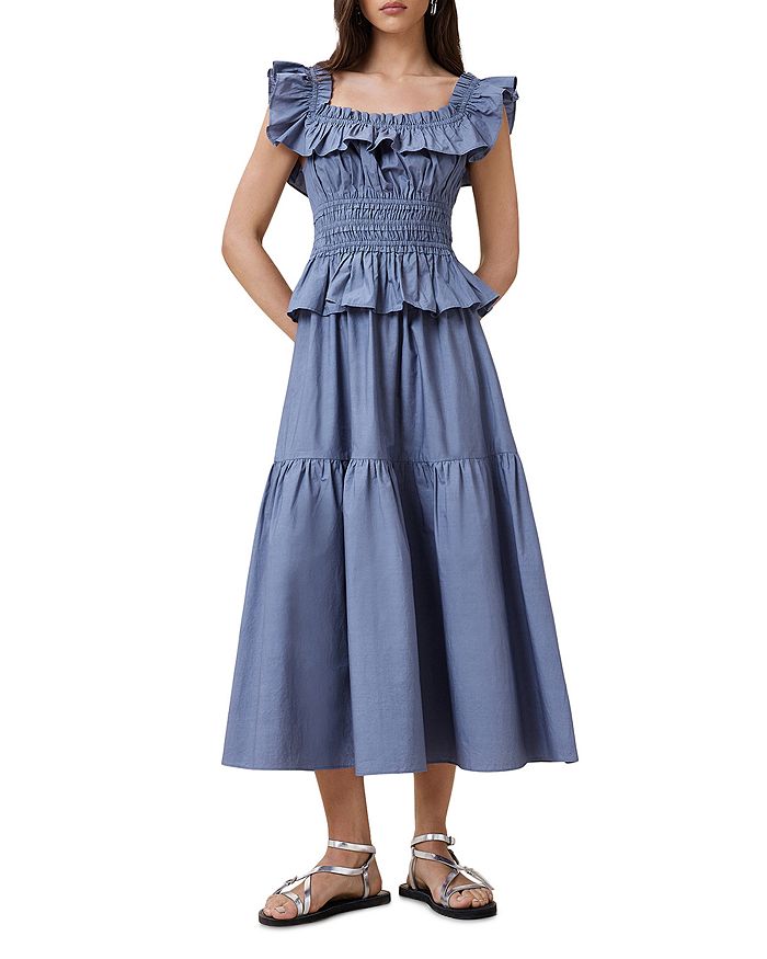 Платье миди с рюшами Halia ALLSAINTS, синий
Платье миди с рюшами Halia ALLSAINTS, синий