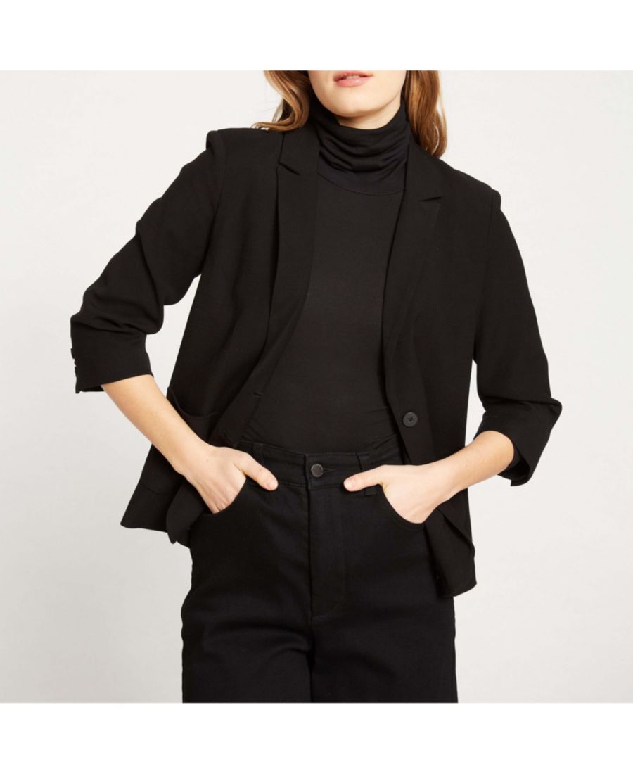 Блейзер-пиджак размера Plus Size Meg Double Lux Short Blazer Universal Standard, Black
Блейзер-пиджак размера Plus Size Meg Double Lux Short Blazer Universal Standard, Black