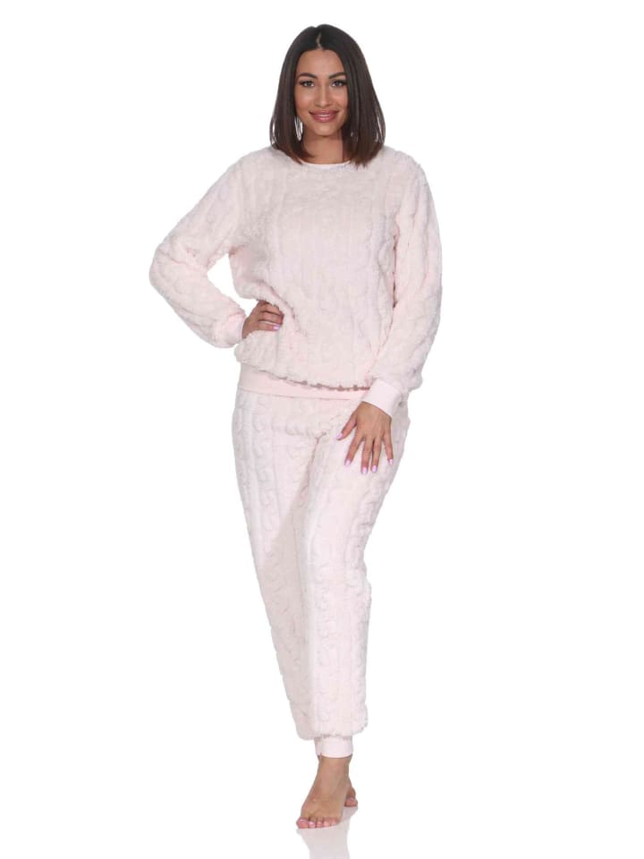 NORMANN Пижама с длинными рукавами, домашняя одежда, флис шерпа розового цвета
NORMANN Пижама с длинными рукавами, домашняя одежда, флис шерпа розового цвета