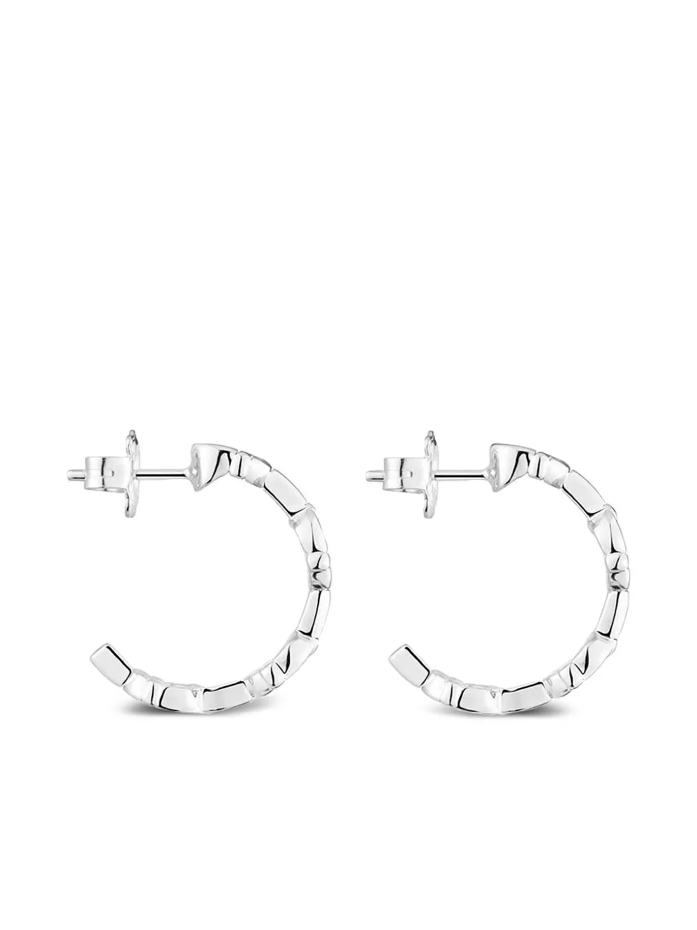 Серьги-кольца из цепочек TOUS, серебряный 
Серьги-кольца из цепочек TOUS, серебряный