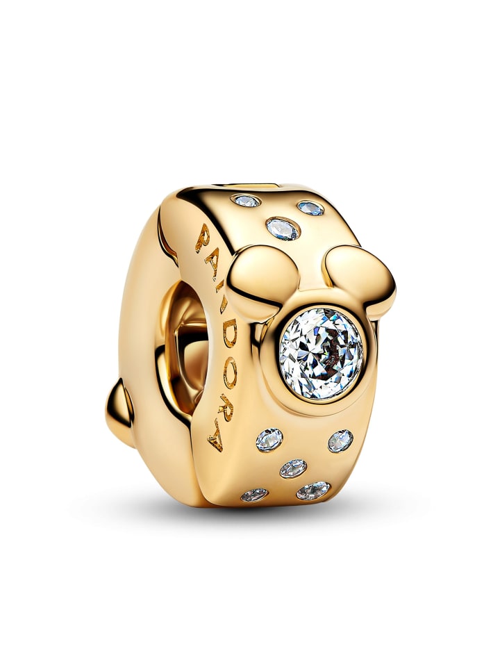 Pandora Золотой брелок-подвеска с изображением Микки и Минни Маус из мультфильма Дисней
Pandora Золотой брелок-подвеска с изображением Микки и Минни Маус из мультфильма Дисней