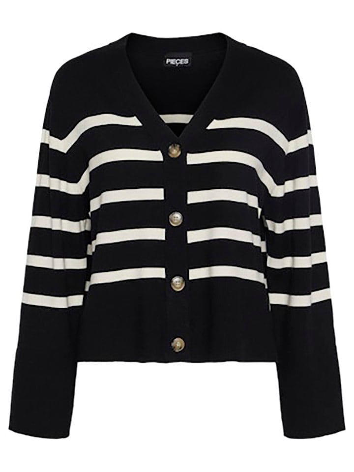 Кардиган Pieces, черный/белый
Кардиган Pieces, черный/белый