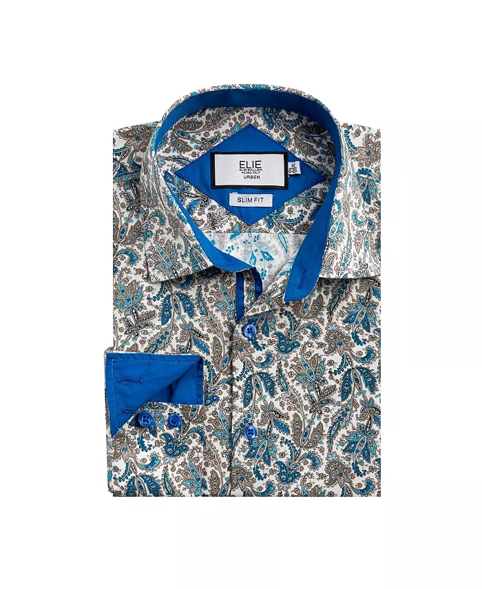 Белая спортивная рубашка приталенного кроя с узором пейсли для мальчиков-подростков Elie Balleh, белый
Белая спортивная рубашка приталенного кроя с узором пейсли для мальчиков-подростков Elie Balleh, белый