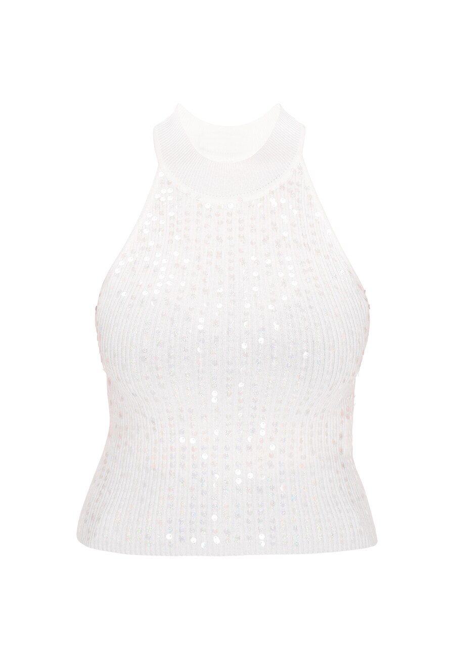 Вязаный топ faina Comfortable Collection, белый
Вязаный топ faina Comfortable Collection, белый