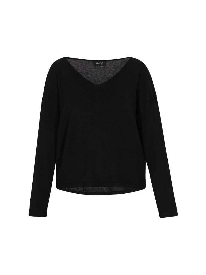 Женский свитер черного цвета usha BLACK LABEL
Женский свитер черного цвета usha BLACK LABEL