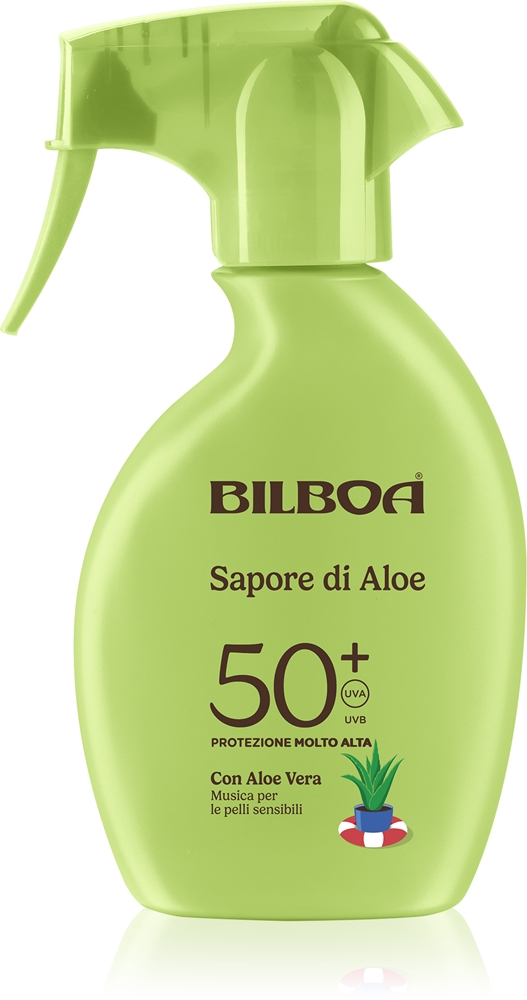 Солнцезащитный спрей Sapore di Aloe Trigger с алоэ вера Bilboa, spf 50+ 250 мл
Солнцезащитный спрей Sapore di Aloe Trigger с алоэ вера Bilboa, spf 50+ 250 мл