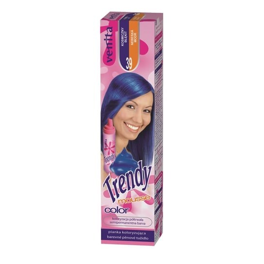 Мусс-краска 39 Cosmic Blue, 75 мл Venita, Trendy Mousse Color
Мусс-краска 39 Cosmic Blue, 75 мл Venita, Trendy Mousse Color