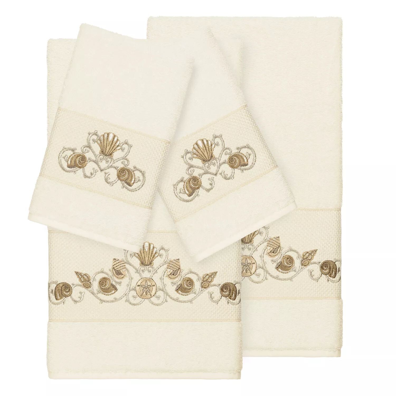 Linum Home Textiles Bella Набор украшенных банных полотенец из 4 предметов, бежевый
Linum Home Textiles Bella Набор украшенных банных полотенец из 4 предметов, бежевый