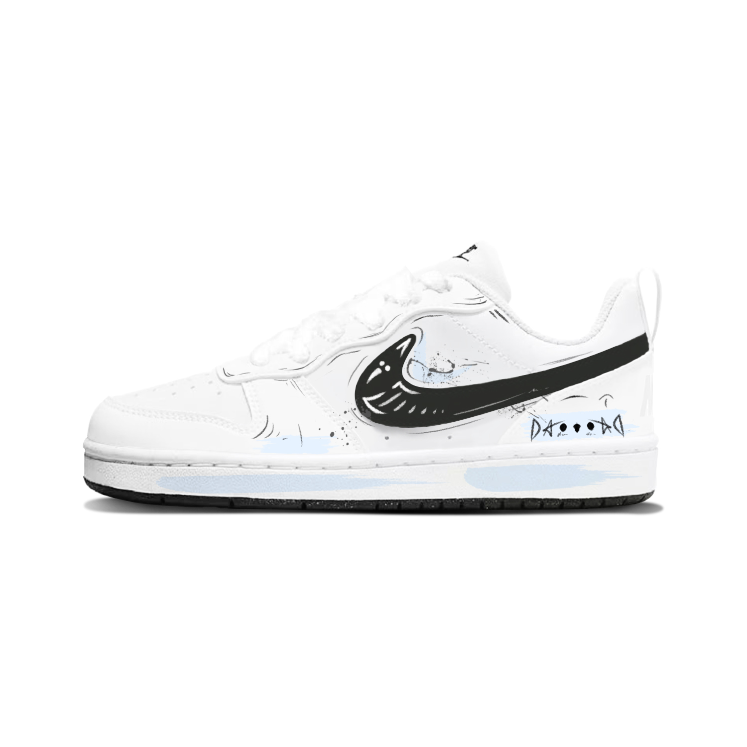 Nike Court Borough нескользящие устойчивые к истиранию низкие детские скейтбординг кроссовки Blue Unisex
Nike Court Borough нескользящие устойчивые к истиранию низкие детские скейтбординг кроссовки Blue Unisex