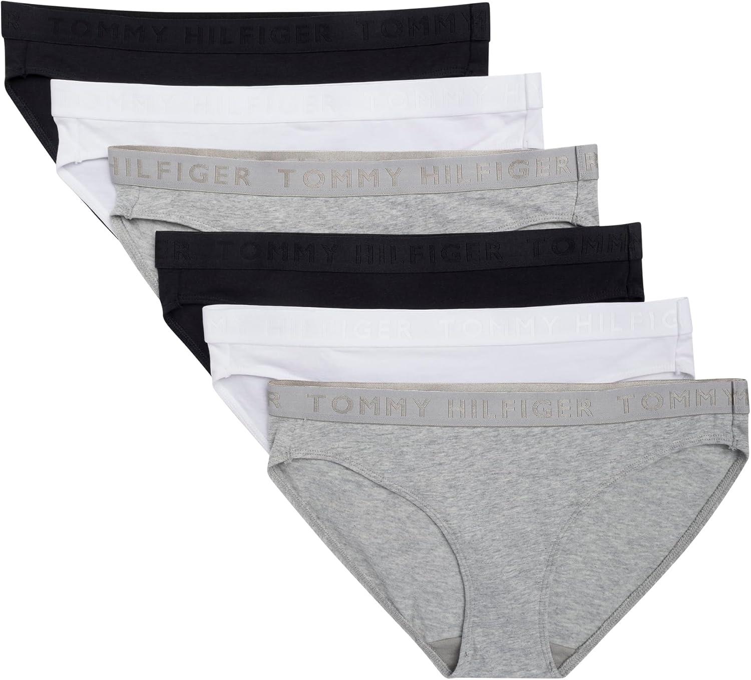 Женские хлопковые бикини с логотипом Tommy Hilfiger, комплект из 6 шт., Heather Grey/Bright White/Black
Женские хлопковые бикини с логотипом Tommy Hilfiger, комплект из 6 шт., Heather Grey/Bright White/Black