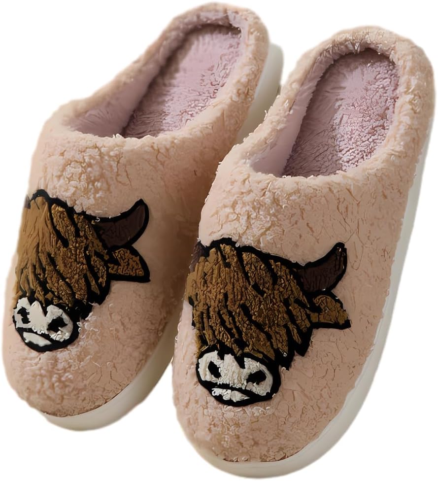 Тапочки с изображением высокогорной коровы, плюшевые, теплые, взрослые, нескользящие, для дома и улицы, для женщин и мужчин, мягкие, подарочные тапочки Rjvzvejh, коричневый
Тапочки с изображением высокогорной коровы, плюшевые, теплые, взрослые, нескользящие, для дома и улицы, для женщин и мужчин, мягкие, подарочные тапочки Rjvzvejh, коричневый