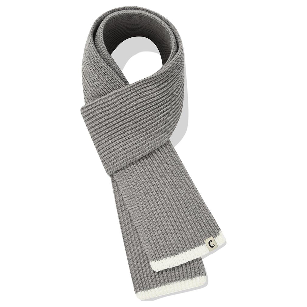 COVERNAT Акриловый вязаный шарф унисекс серый, Gray
COVERNAT Акриловый вязаный шарф унисекс серый, Gray