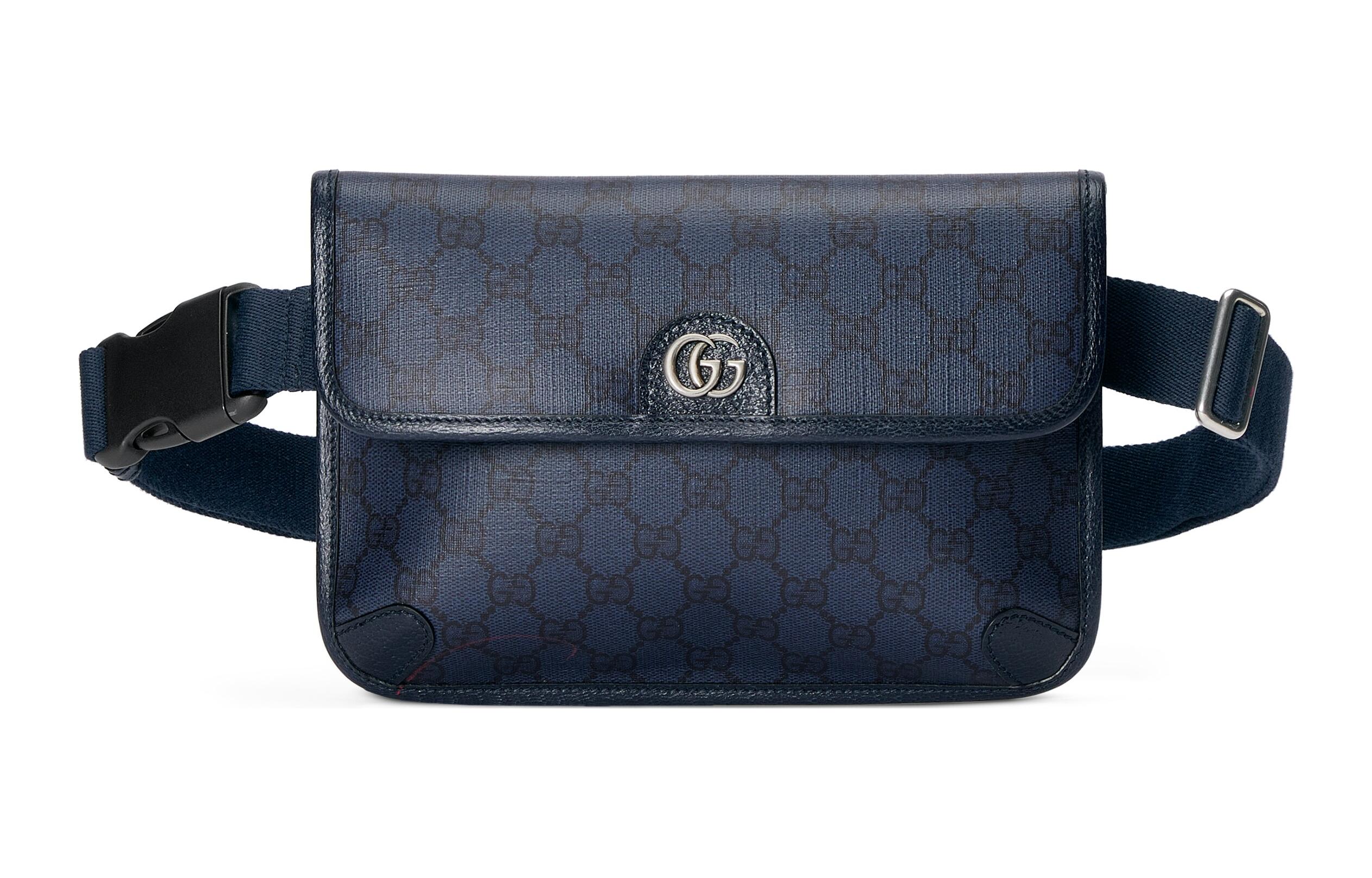 Сумка через плечо Ophidia из холста с кожаными деталями, поясная сумка, мужская, синяя и черная GUCCI
Сумка через плечо Ophidia из холста с кожаными деталями, поясная сумка, мужская, синяя и черная GUCCI