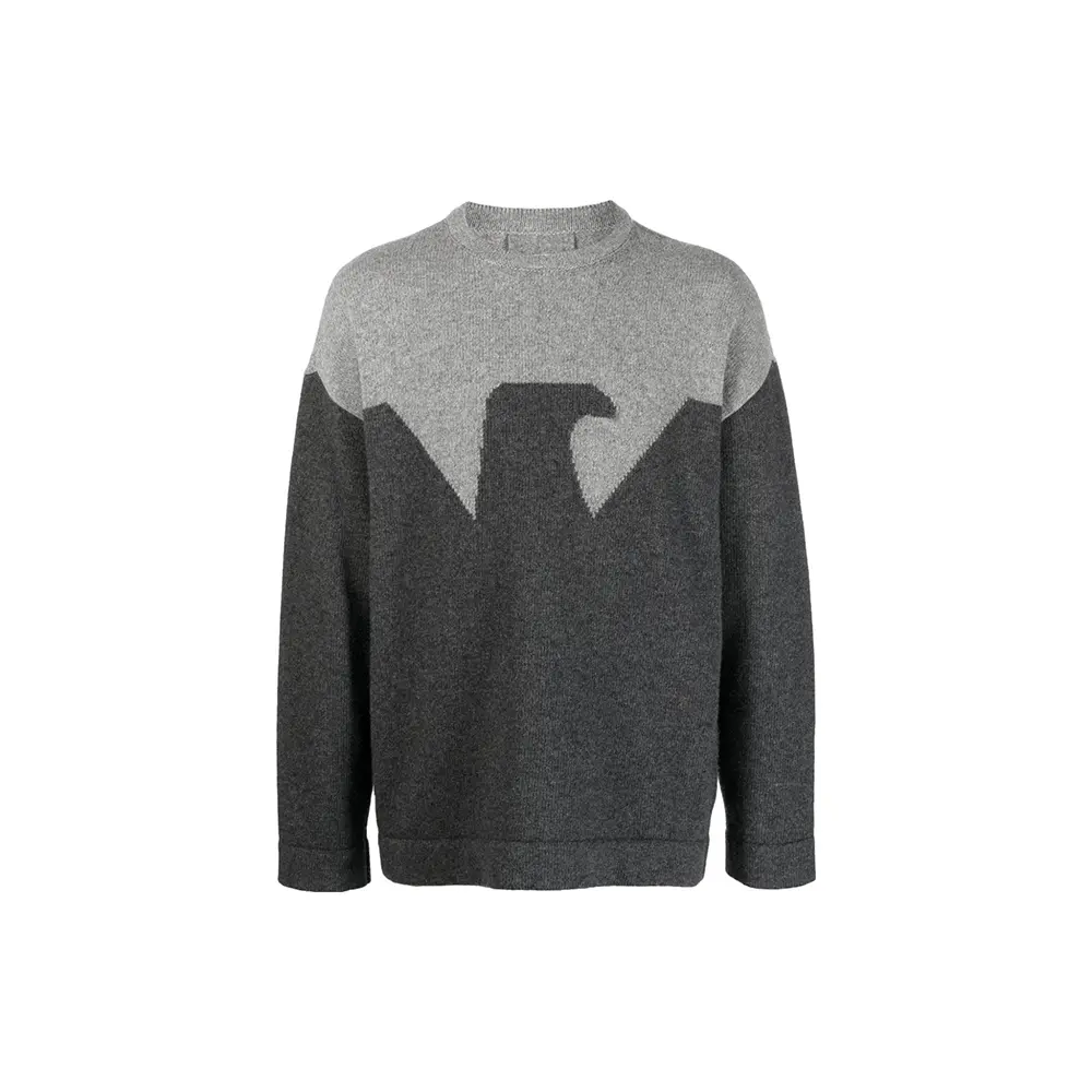 Двухцветный вязаный джемпер EMPORIO ARMANI, светло-серый
Двухцветный вязаный джемпер EMPORIO ARMANI, светло-серый