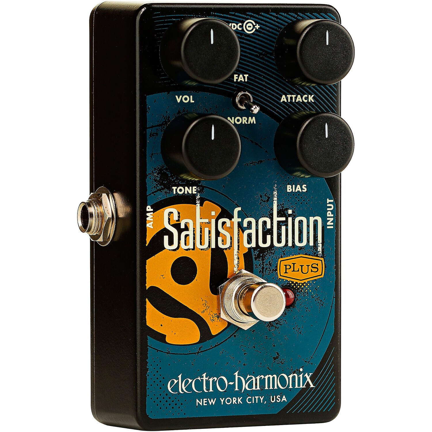 Педаль эффектов Electro-Harmonix Satisfaction Plus Fuzz, черная и синяя
Педаль эффектов Electro-Harmonix Satisfaction Plus Fuzz, черная и синяя
