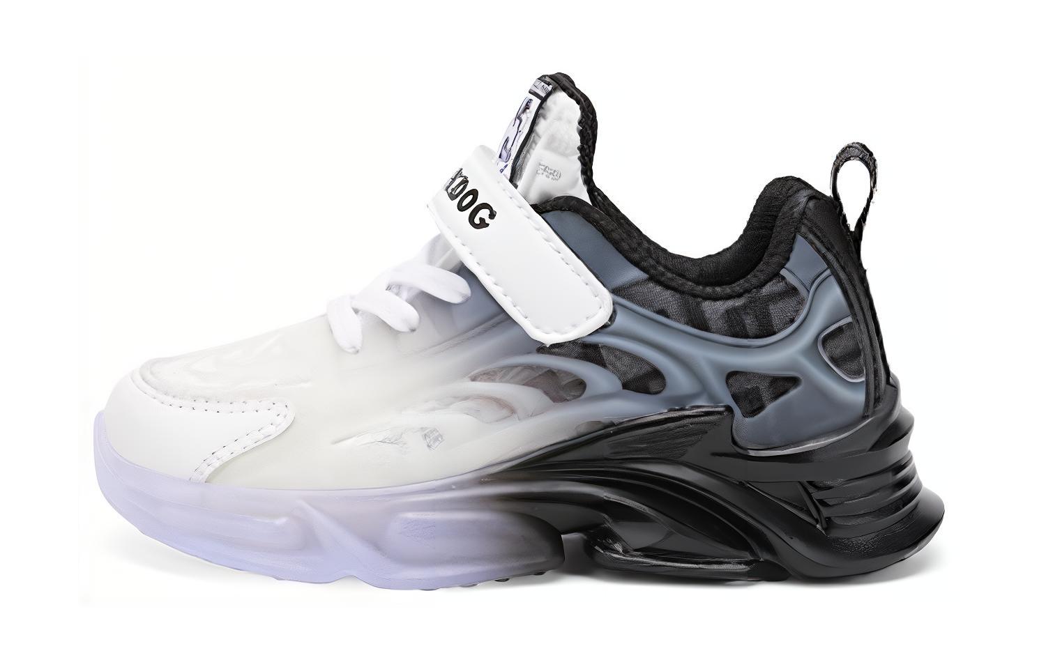 Мягкие легкие повседневные детские кроссовки Kids' BOBDOG, белый/черный 
Мягкие легкие повседневные детские кроссовки Kids' BOBDOG, белый/черный