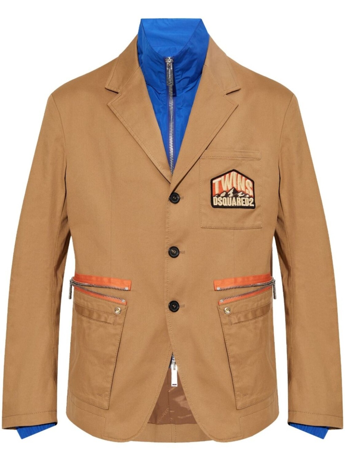 Блейзер с нашивкой-логотипом DSQUARED2, нейтральный цвет
Блейзер с нашивкой-логотипом DSQUARED2, нейтральный цвет