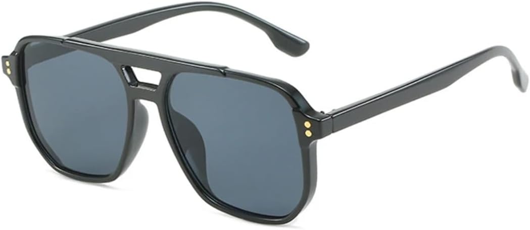 Модные солнцезащитные очки с двойной перемычкой, квадратной формы, женские, в стиле ретро, с заклепками, декоративные линзы, защита от УФ-излучения UV400, мужские, градиентные, трендовые UATXTAU, Black Grey
Модные солнцезащитные очки с двойной перемычкой, квадратной формы, женские, в стиле ретро, с заклепками, декоративные линзы, защита от УФ-излучения UV400, мужские, градиентные, трендовые UATXTAU, Black Grey