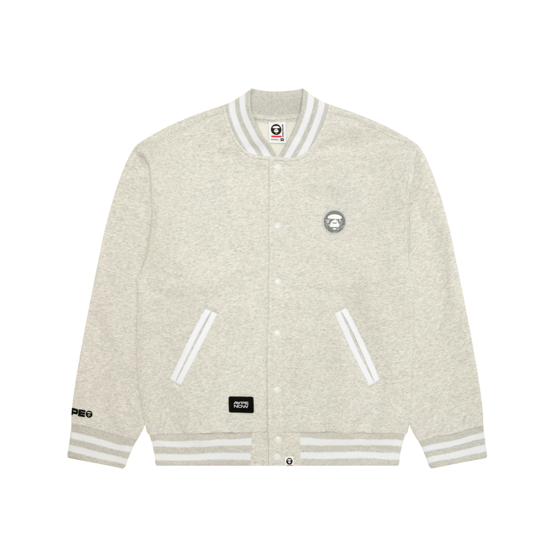 By *A Bathing APE Logo patch Buttoned Bomber Jacket Aape, серо-белый
By *A Bathing APE Logo patch Buttoned Bomber Jacket Aape, серо-белый