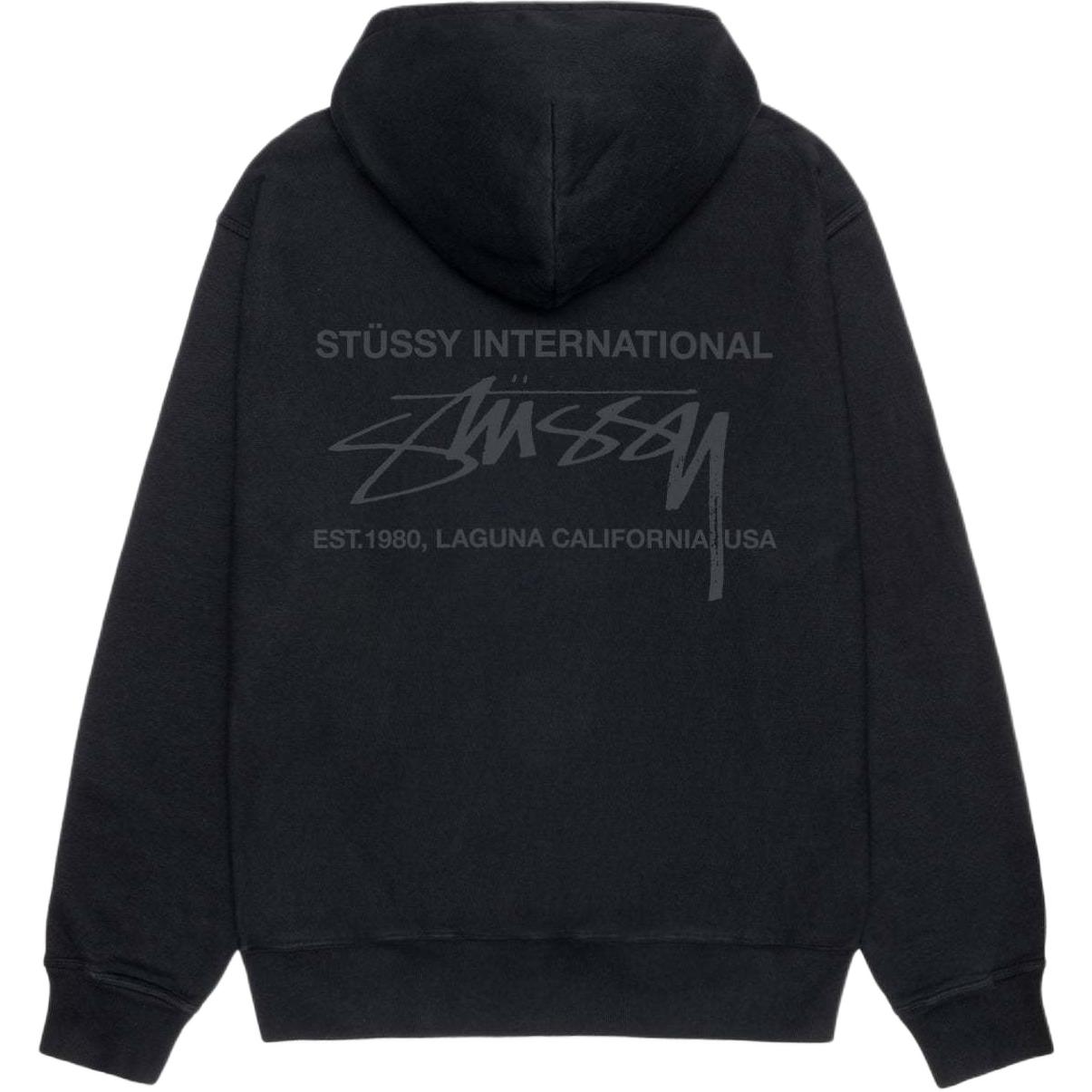 Пигментированный худи Smooth International Stussy, черный
Пигментированный худи Smooth International Stussy, черный