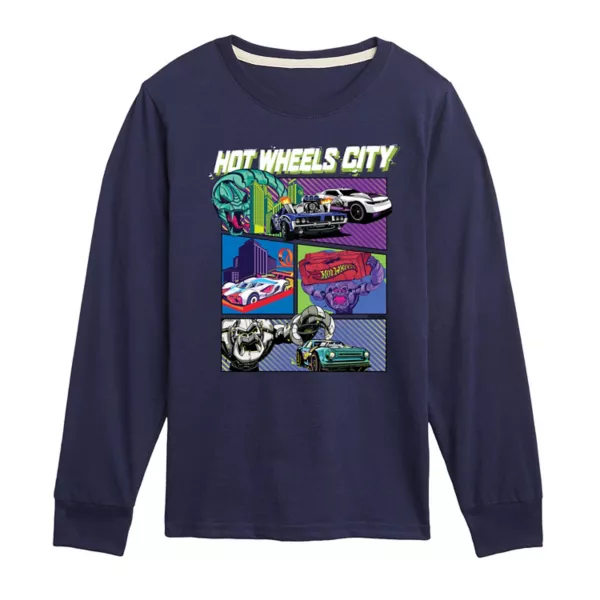 Футболка с длинным рукавом и принтом для мальчиков 8-20 лет Hot Wheels, синий
Футболка с длинным рукавом и принтом для мальчиков 8-20 лет Hot Wheels, синий