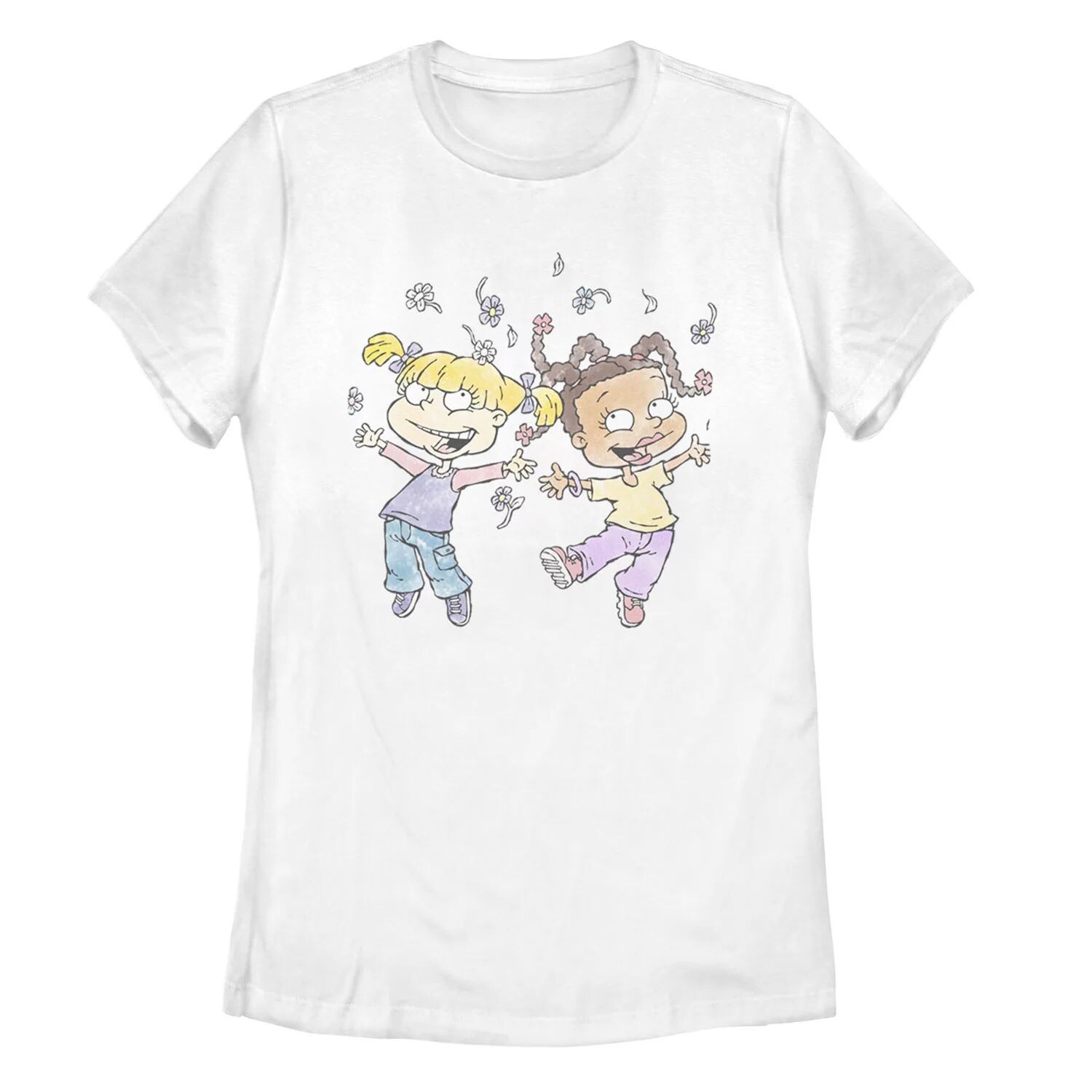 Футболка с акварельным цветочным принтом Junior's Rugrats Angelica & Susie Licensed Character
Футболка с акварельным цветочным принтом Junior's Rugrats Angelica & Susie Licensed Character