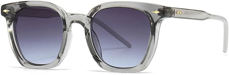 Винтажные квадратные женские солнцезащитные очки в стиле панк с заклепками, защита от УФ-излучения UV400, модные градиентные очки для мужчин LJTJTAV, Gray Gray Blue
Винтажные квадратные женские солнцезащитные очки в стиле панк с заклепками, защита от УФ-излучения UV400, модные градиентные очки для мужчин LJTJTAV, Gray Gray Blue