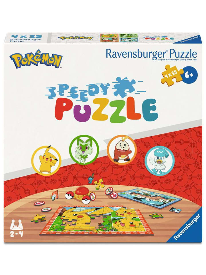 Головоломка Ravensburger Speedy Puzzle Pokémon из 35 деталей в красочном исполнении
Головоломка Ravensburger Speedy Puzzle Pokémon из 35 деталей в красочном исполнении