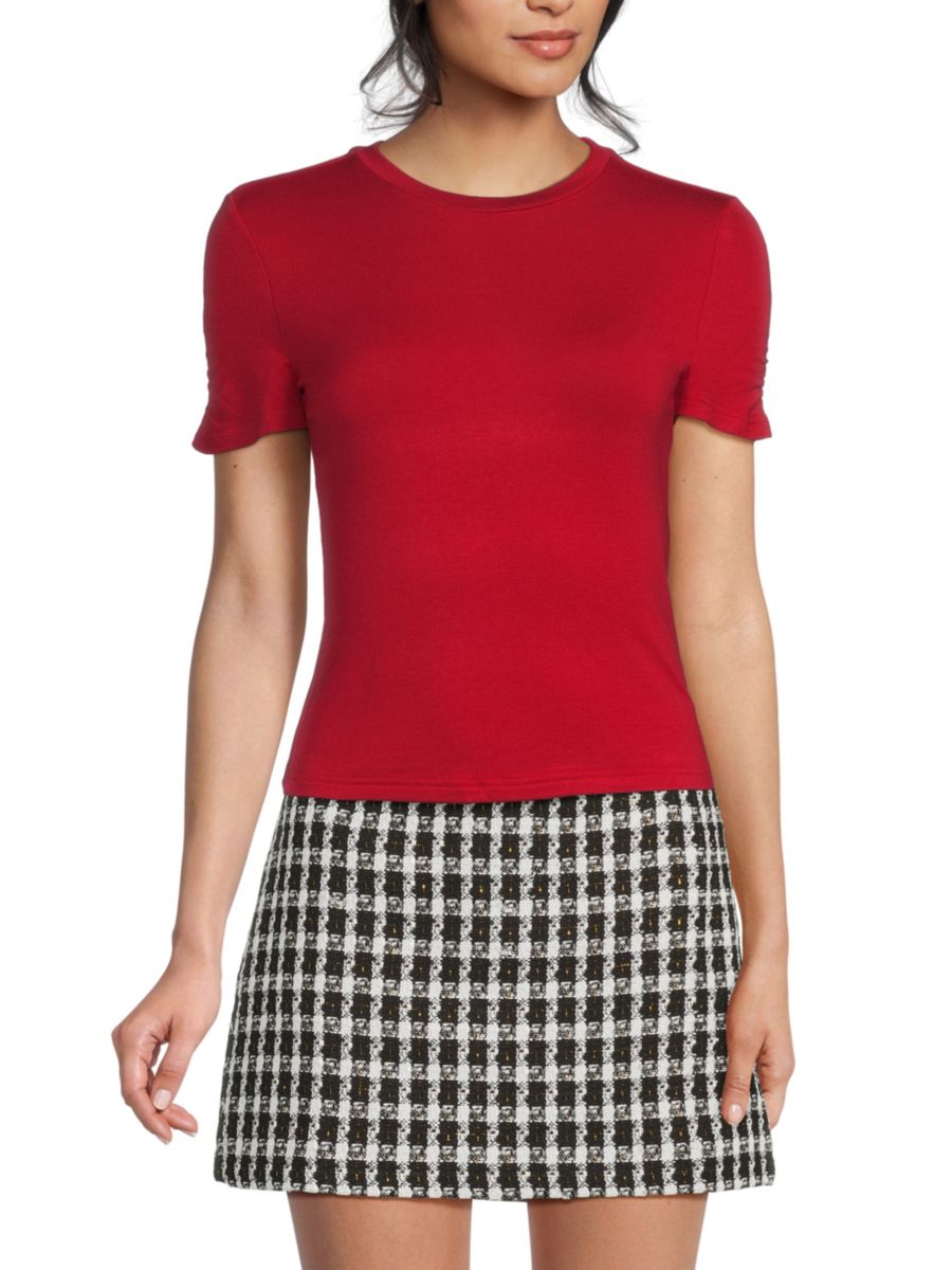 Футболка с рюшами на рукавах Дженнифер Walter Baker, красный
Футболка с рюшами на рукавах Дженнифер Walter Baker, красный