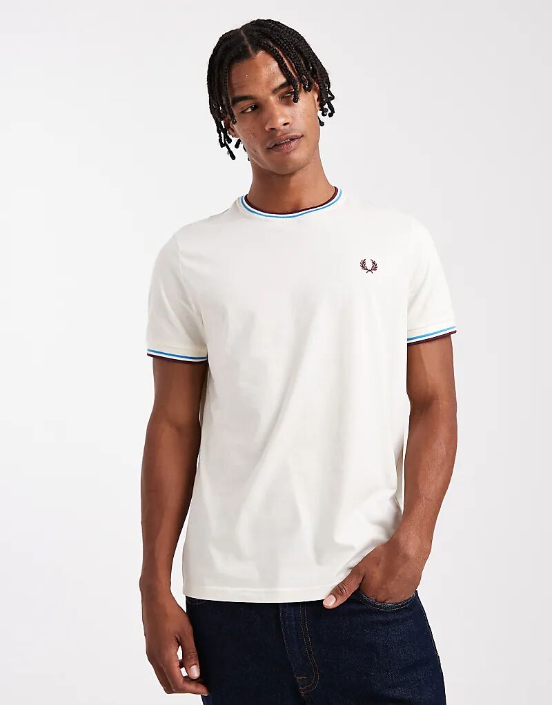 Футболка Fred Perry с двойным кантом белого цвета
Футболка Fred Perry с двойным кантом белого цвета