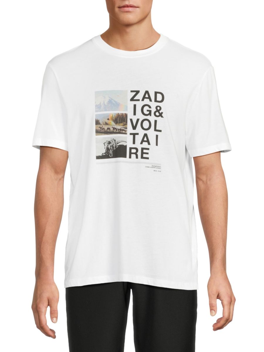 Футболка из хлопка с ретроспективным принтом и фотопечатью Zadig & Voltaire, белый
Футболка из хлопка с ретроспективным принтом и фотопечатью Zadig & Voltaire, белый