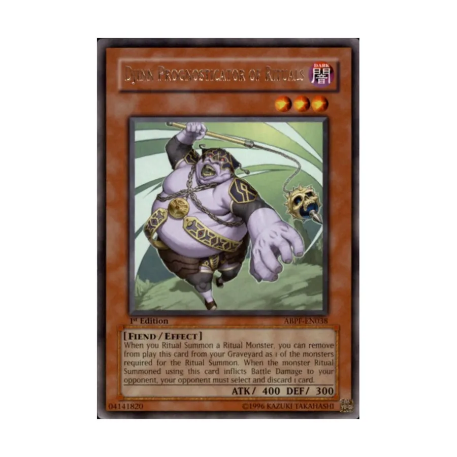 CCG Джинн-предсказатель ритуалов (редкий), Yu-Gi-Oh - Absolute Powerforce - Singles
CCG Джинн-предсказатель ритуалов (редкий), Yu-Gi-Oh - Absolute Powerforce - Singles