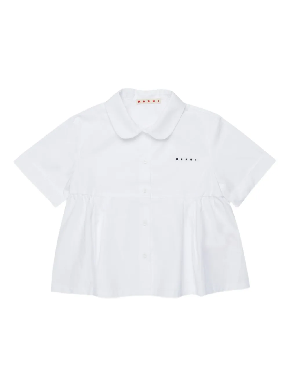 Рубашка с воротником Питер Пэн Marni Kids, белый
Рубашка с воротником Питер Пэн Marni Kids, белый