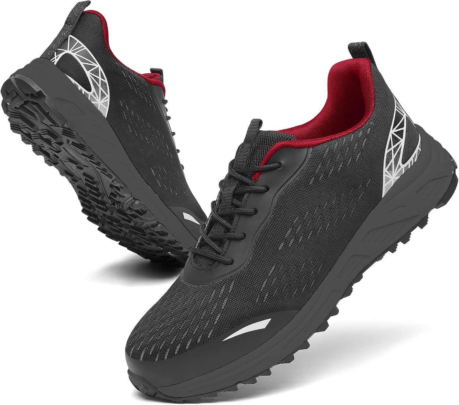 Ботинки VikoViren с стальным носком для мужчин и женщин, удобные, легкие, защитные, противоскользящие, проколоустойчивые, неразрушимые строительные кроссовки со стальным носком, черный/красный
Ботинки VikoViren с стальным носком для мужчин и женщин, удобные, легкие, защитные, противоскользящие, проколоустойчивые, неразрушимые строительные кроссовки со стальным носком, черный/красный