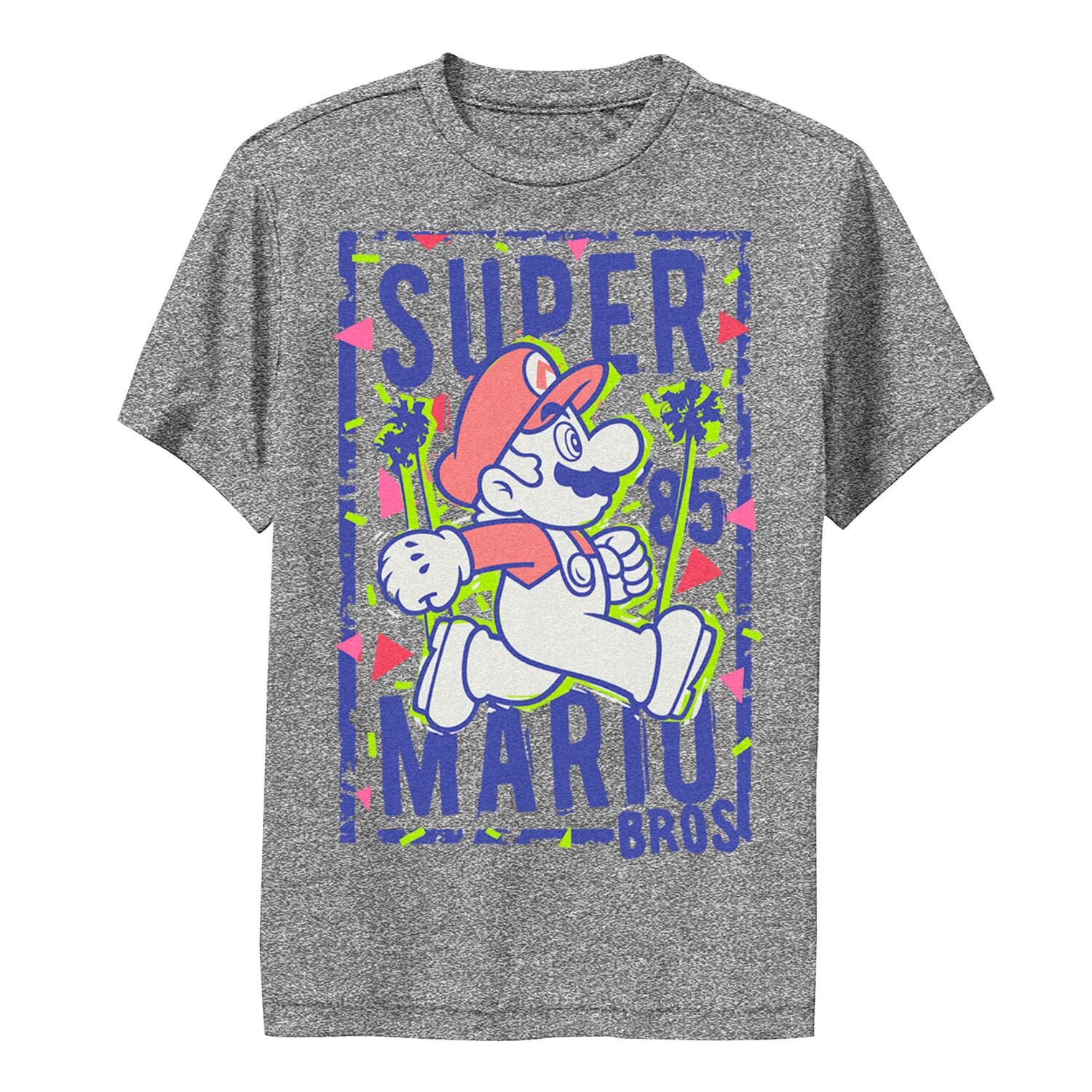 Футболка Super Mario Bros 85 с графическим рисунком в стиле ретро для мальчиков 8–20 лет Licensed Character