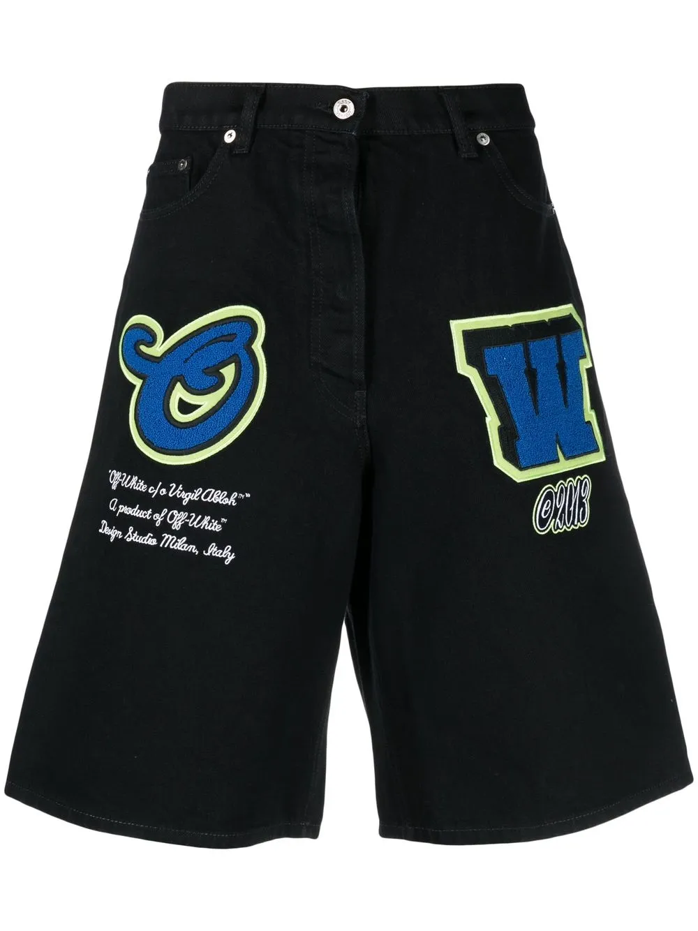 Джинсовые шорты широкого кроя OFF-WHITE, черный
Джинсовые шорты широкого кроя OFF-WHITE, черный