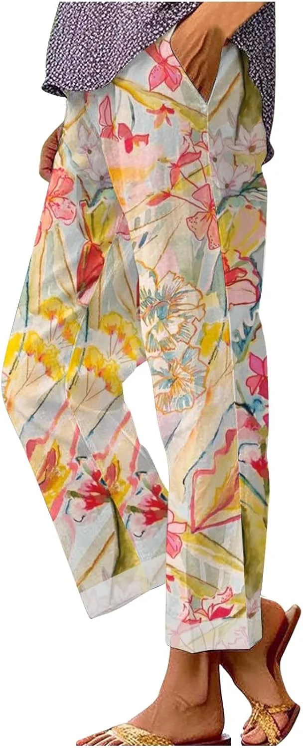 Женские летние льняные брюки Casual Loose с кулиской LCMTWX
Женские летние льняные брюки Casual Loose с кулиской LCMTWX