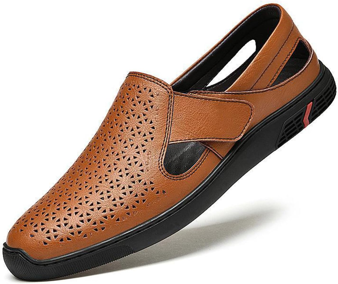 Мужские лоферы из натуральной кожи с прорезями, плоские, с закрытым круглым носком, на липучке, повседневные сандалии, летние, для улицы, дышащие, противоскользящие прогулочные туфли Enjgu, коричневый
Мужские лоферы из натуральной кожи с прорезями, плоские, с закрытым круглым носком, на липучке, повседневные сандалии, летние, для улицы, дышащие, противоскользящие прогулочные туфли Enjgu, коричневый