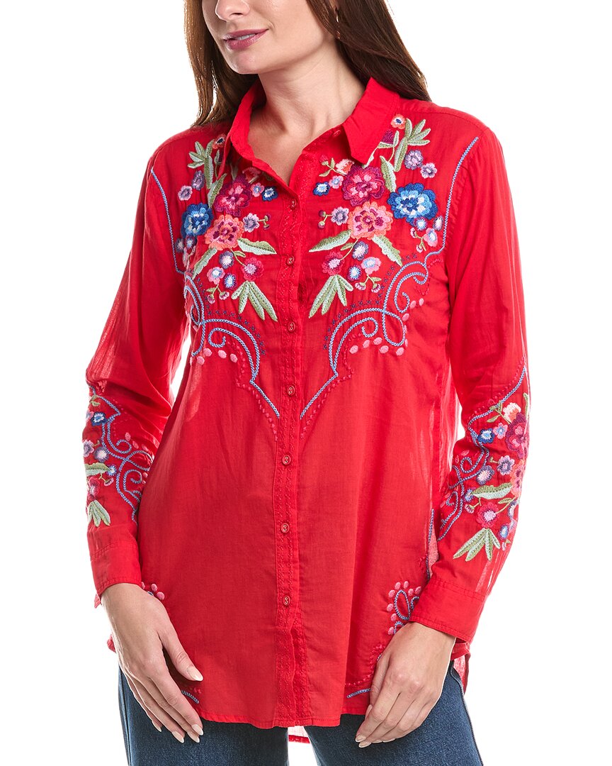 Джонни Вас Оверсайз туника Johnny Was, красный
Джонни Вас Оверсайз туника Johnny Was, красный