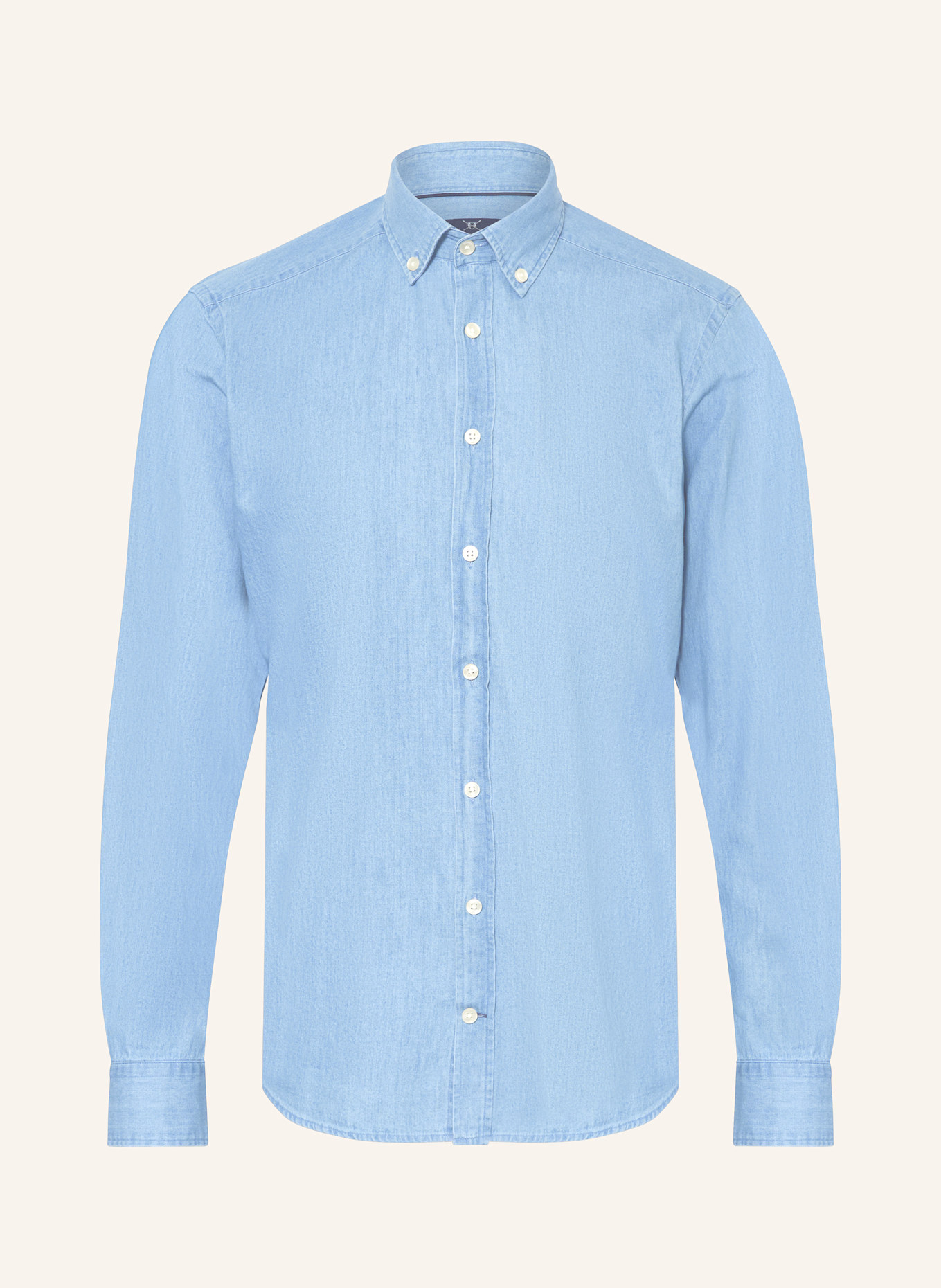 Рубашка классического кроя в стиле джинсов Strokesman'S, синий 
Рубашка классического кроя в стиле джинсов Strokesman'S, синий