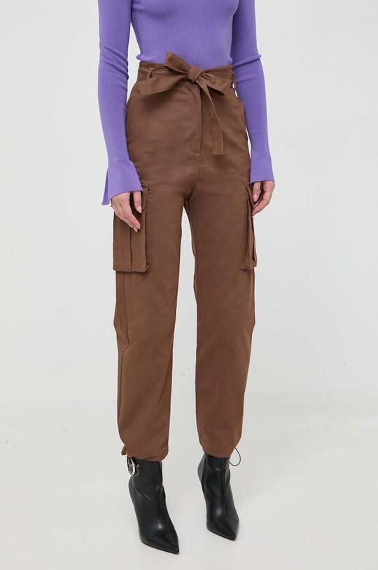 Хлопковые брюки Pinko, коричневый
Хлопковые брюки Pinko, коричневый