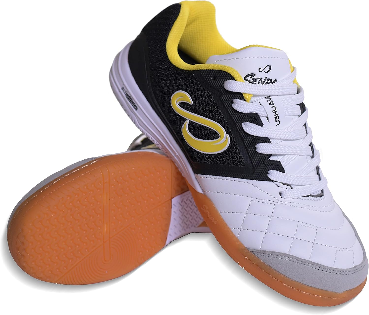 Бутсы для футзала, мини-футбола и зала SENDA Ushuaia Club 2.0, унисекс, взрослые и детские размеры, черный/желтый
Бутсы для футзала, мини-футбола и зала SENDA Ushuaia Club 2.0, унисекс, взрослые и детские размеры, черный/желтый