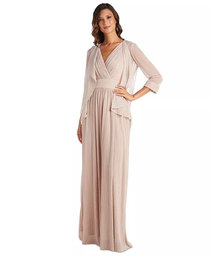 Куртка с открытым передом и металлизированное платье R & M Richards, коричневый/бежевый
Куртка с открытым передом и металлизированное платье R & M Richards, коричневый/бежевый