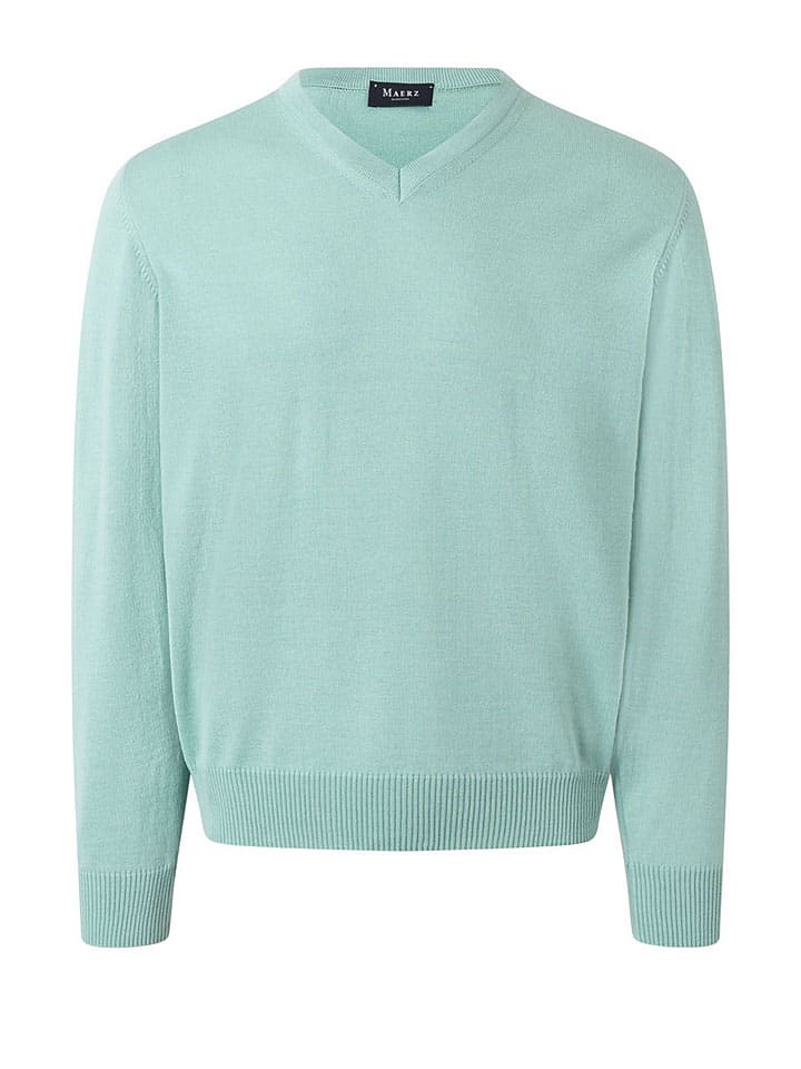 Светло-голубой шерстяной свитер Maerz Muenchen
Светло-голубой шерстяной свитер Maerz Muenchen