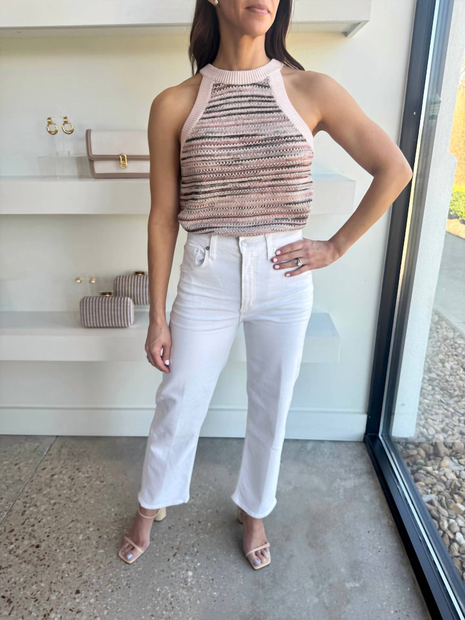 525 America Топ-майка Vanessa Ombre с завязками на шее, цвет «песочная звезда» (разноцветный)
525 America Топ-майка Vanessa Ombre с завязками на шее, цвет «песочная звезда» (разноцветный)