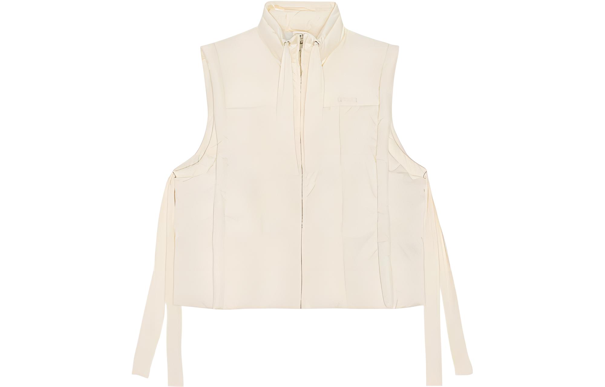 GANNI Стеганый жилет с вышитым логотипом, Ecru
GANNI Стеганый жилет с вышитым логотипом, Ecru