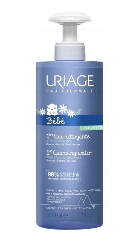Uriage Bebe очищающая вода, 500 ml
Uriage Bebe очищающая вода, 500 ml