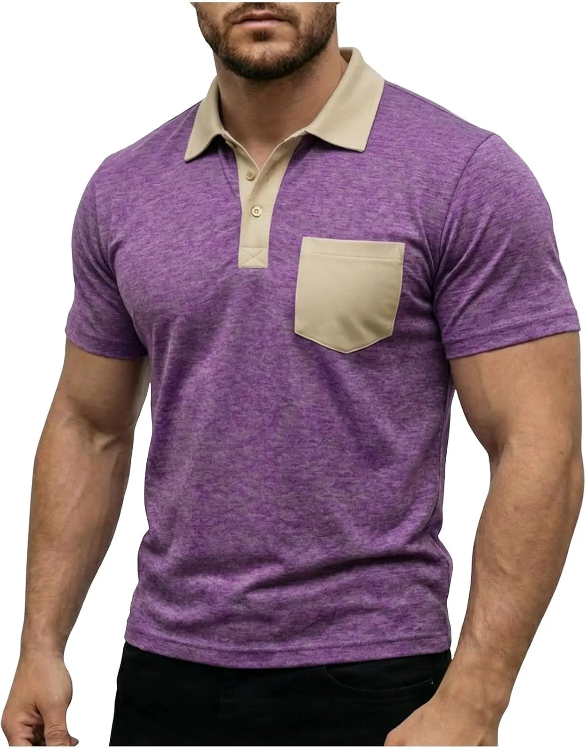 Мужская футболка для гольфа Color Block с коротким рукавом и воротником Cambkatl
Мужская футболка для гольфа Color Block с коротким рукавом и воротником Cambkatl