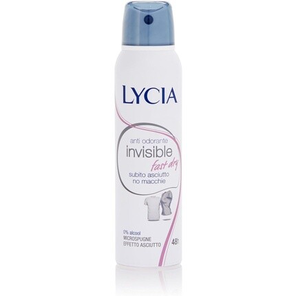 Lycia Deo Spray Invisible Fast Dry 150мл
Lycia Deo Spray Invisible Fast Dry 150мл
